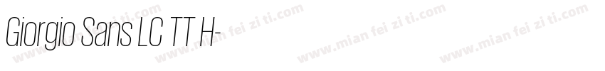 Giorgio Sans LC TT H字体转换